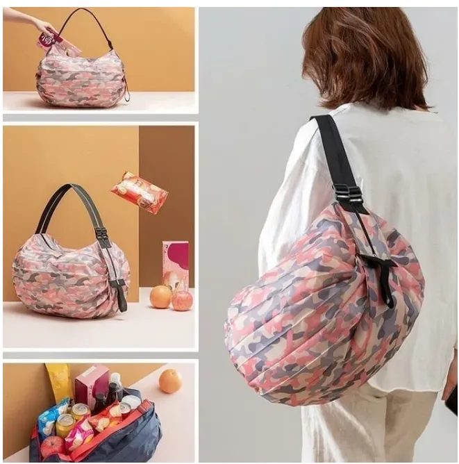 Foldable Travel One-shoulder Portable Shopping Bag